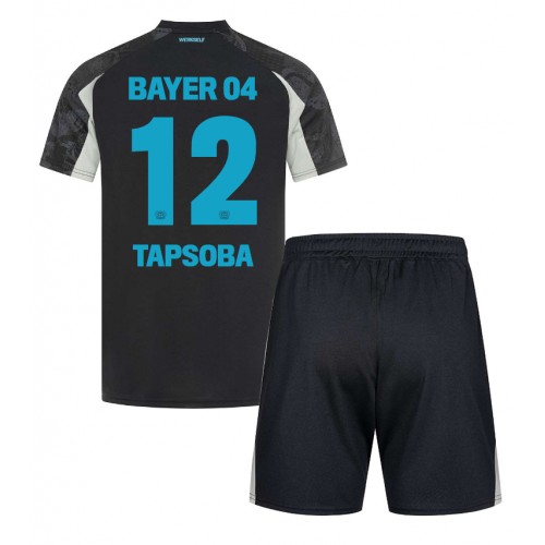 Fotbalové Dres Bayer Leverkusen Edmond Tapsoba #12 Dětské Alternativní 2024-25 Krátký Rukáv (+ trenýrky)